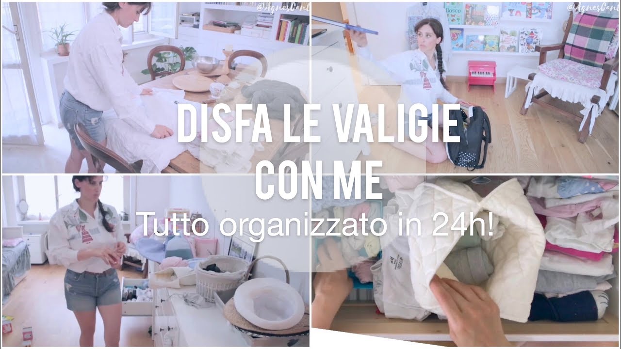 DISFARE LE VALIGIE e LAVARE I PANNI PU&Oacute; ESSERE NOIOSO, MA ORGANIZZIAMOCI IN 24h!