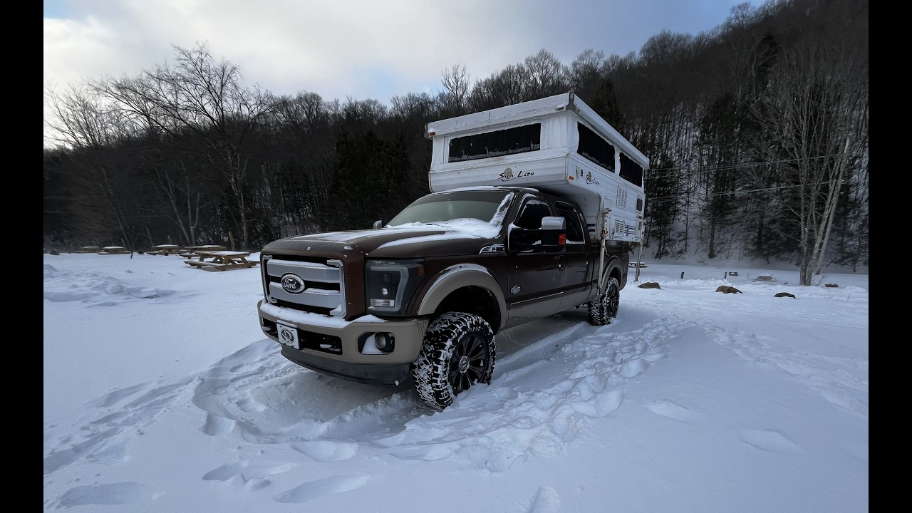 Winter Truck Camping in 0 Degrees!