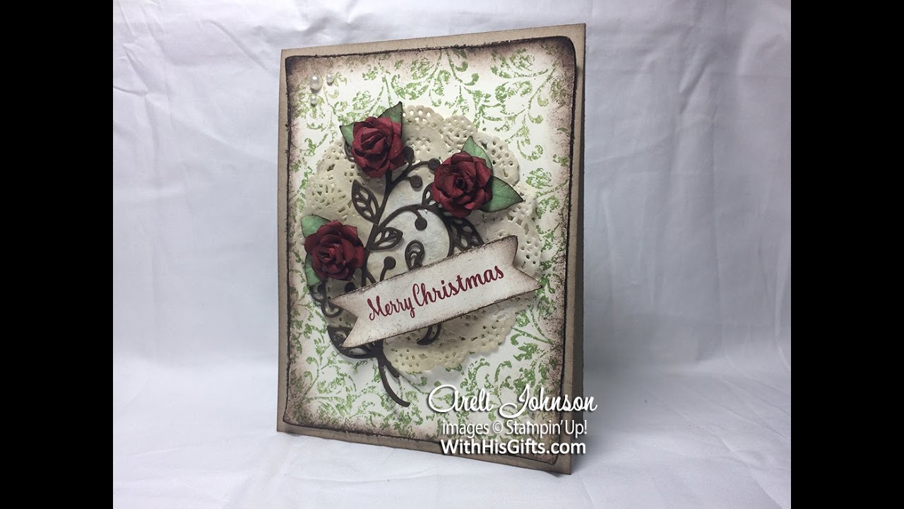 Craft With Me: Timeless Textures & Handmade Paper Roses Shabby Chic Christmas