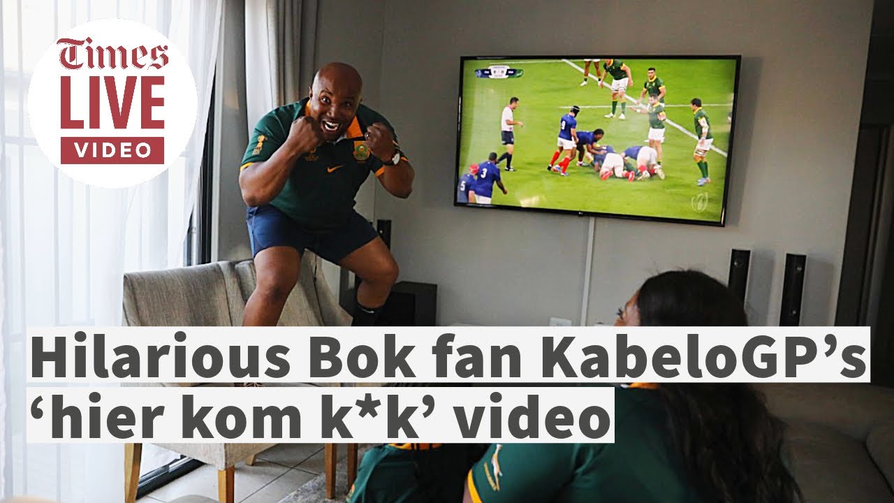 Super Springbok fan KabeloGP has SA in stitches