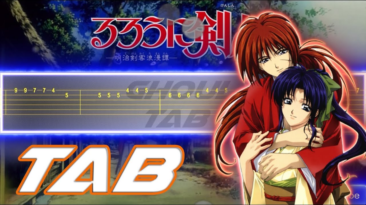 Rurouni Kenshin Opening 1 - Sobakasu (Guitar Tab 譜 Tutorial)