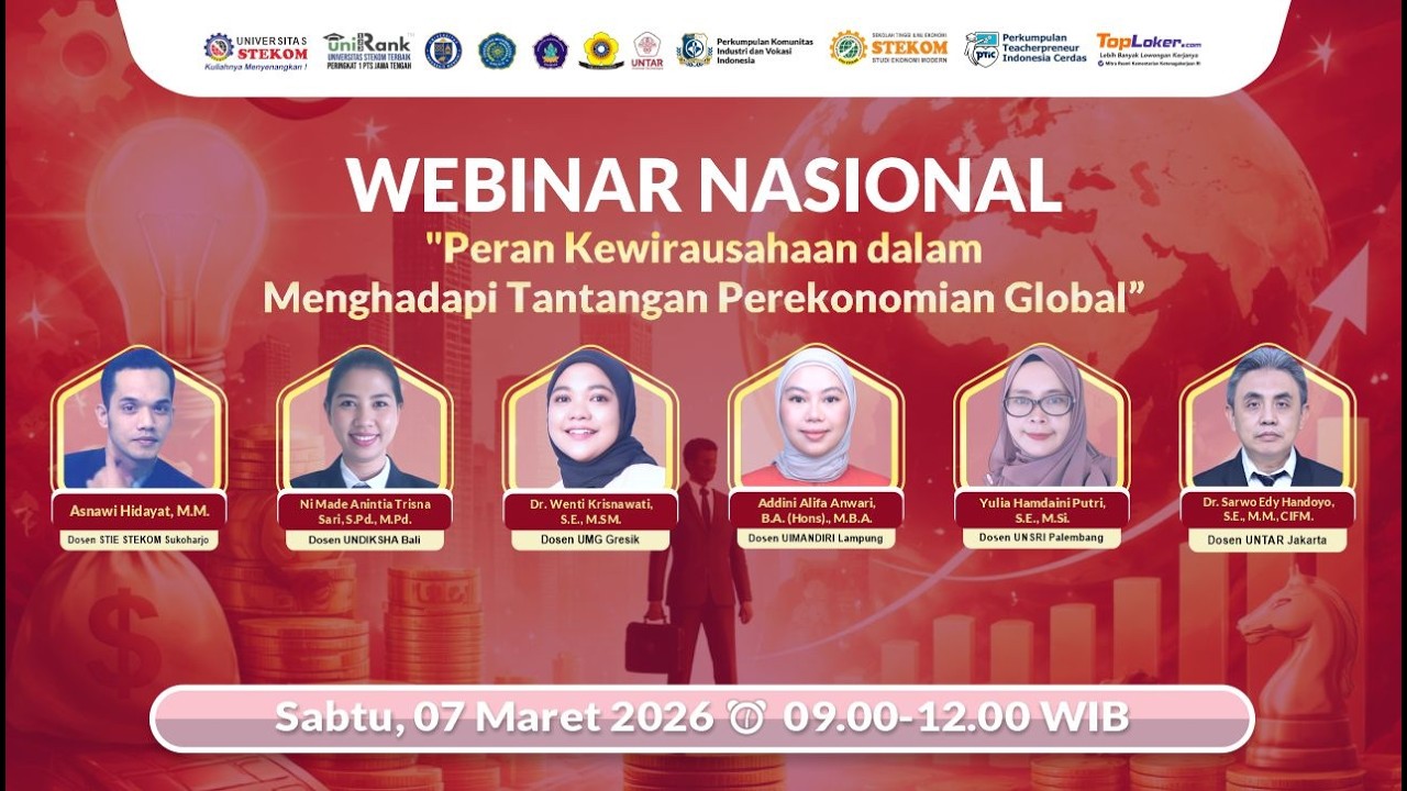 WEBINAR NASIONAL: Peran Kewirausahaan dalam Menghadapi Tantangan Perekonomian Global