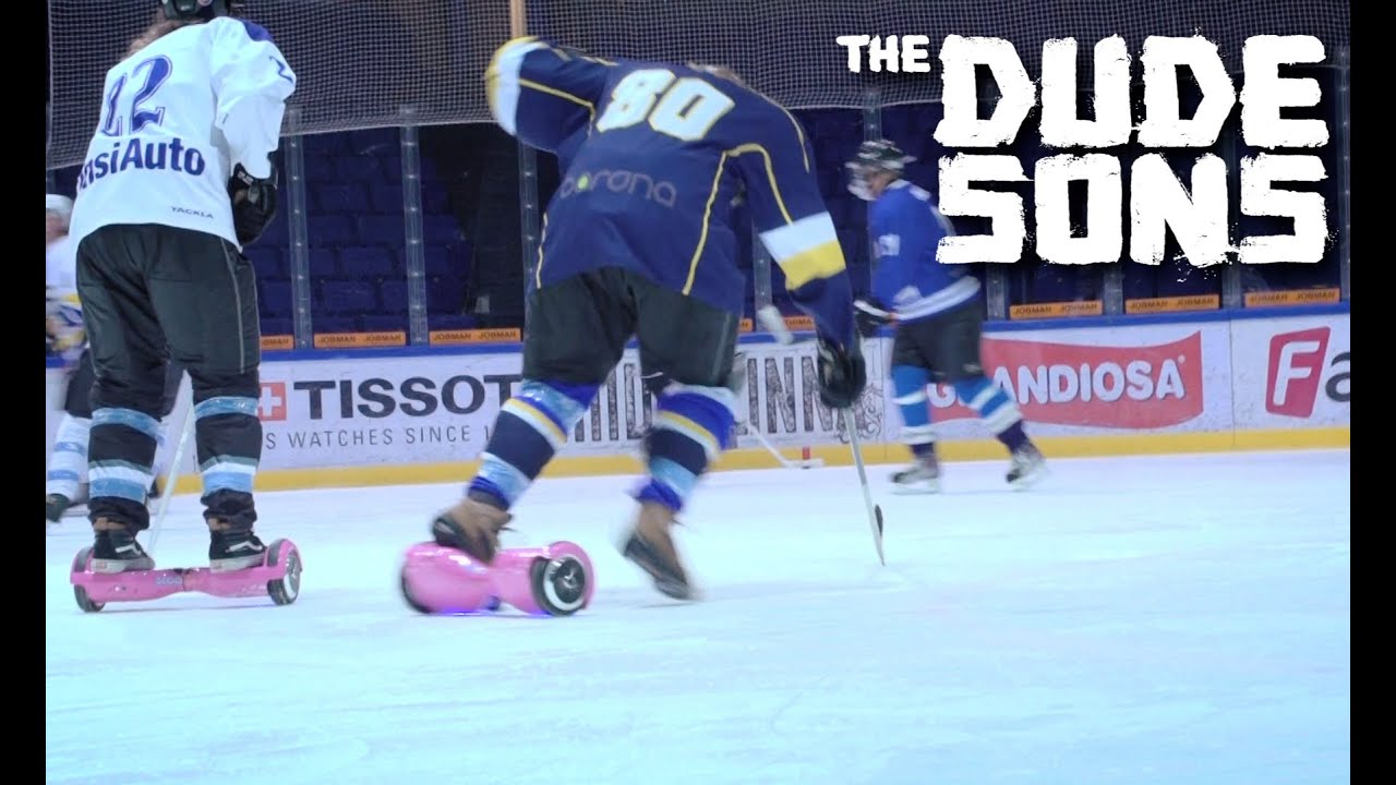 Hoverboard Ice Hockey Challenge - Jarppi vs HP - The Dudesons