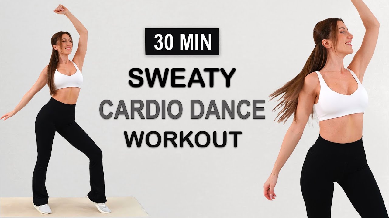30 MIN SWEATY CARDIO DANCE HIIT Workout | All Standing | All Levels | Full Body Fat Burn
