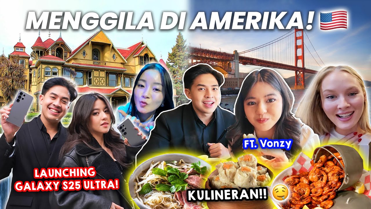 KULINERAN DAN MENGGILA DI JEPANG & AMERIKA! 😂 + IKUT EVENT GALAXY S25!! FT. VONZY