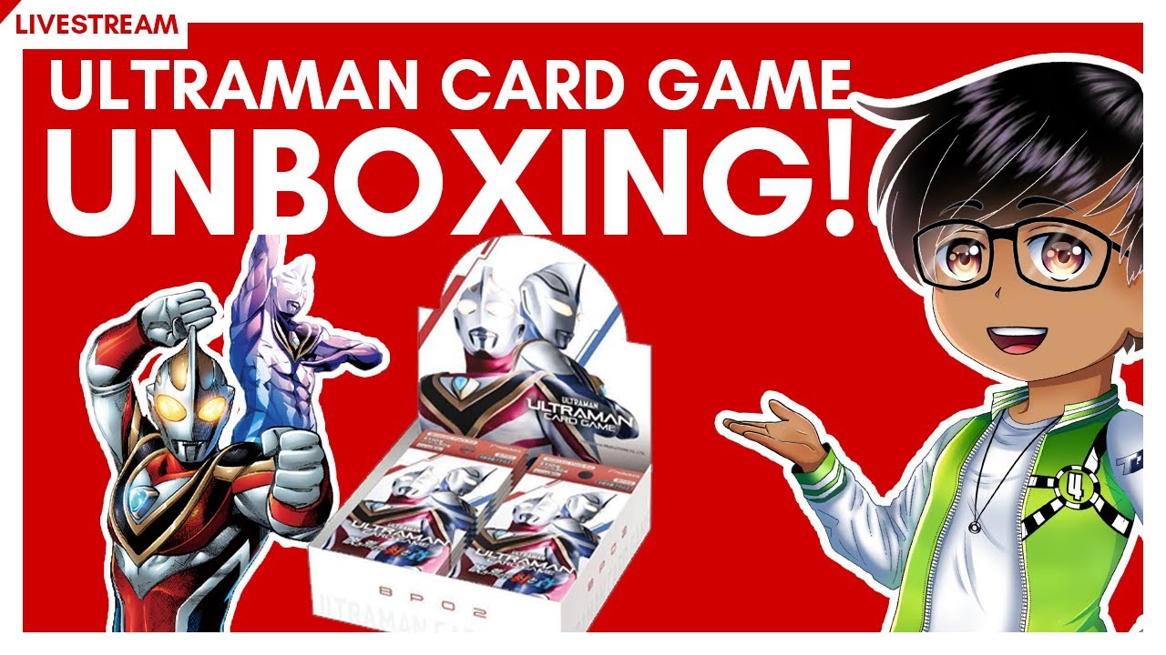ULTRAMAN CARD GAME UNBOXING! | Marcosatsu LIVE