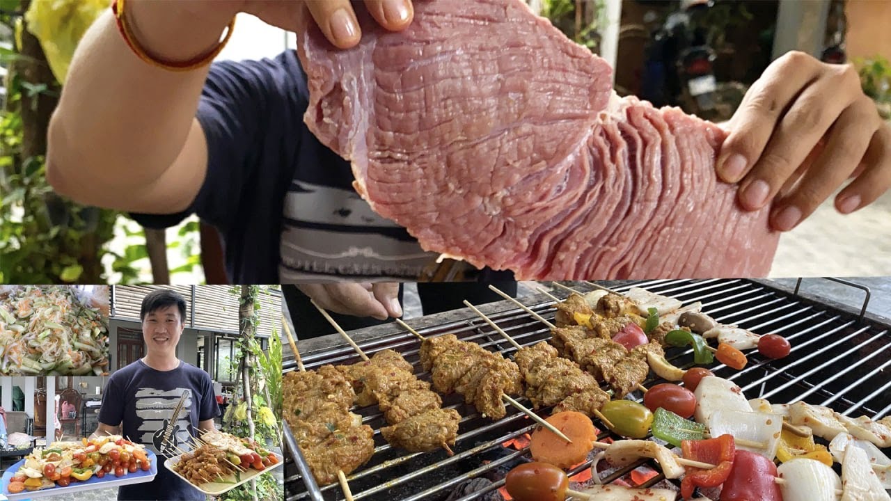 Brochette De Boeuf | Beef Skewer BBQ | Au Cambodge