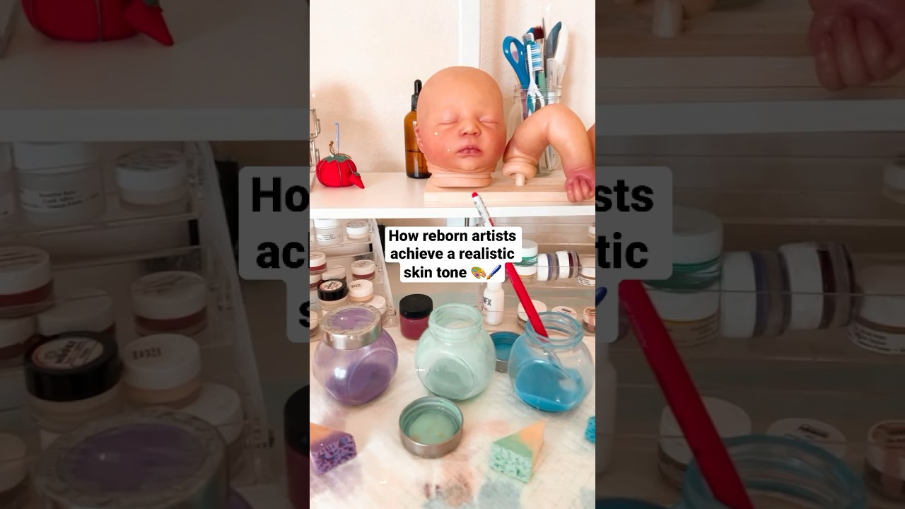 Giving my realistic REBORN BABY DOLL some skin! 😱 #babydoll #doll #rebornartist #rebornbaby