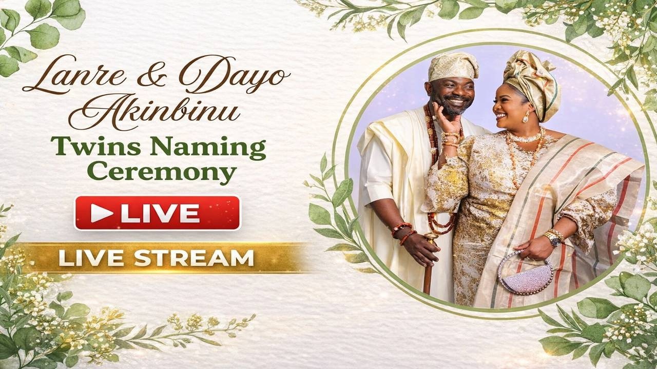 Lanre &Dayo Akinbinu Twins Naming Ceremony