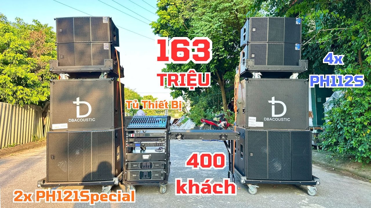Nhỏ gọn nhưng rất chất chơi , trọn bộ 163tr array PH112S + sub 60 PH121special bass sâu thẳm