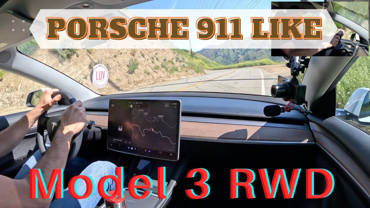 2023 Tesla Model 3 RWD Porsche 911 Like Cornering