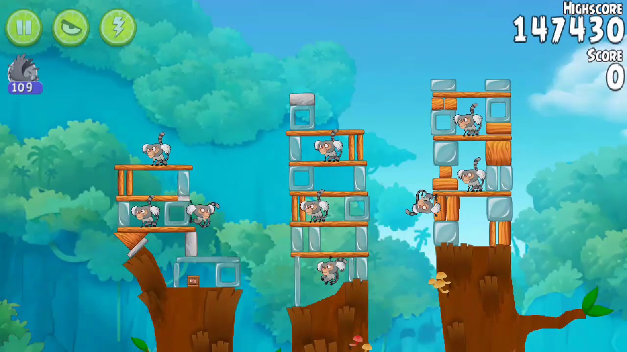 Angry Birds Rio Timber Tumble All levels (Mighty Eagle) Any%