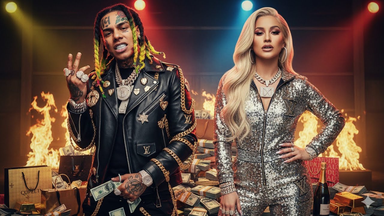6IX9INE & Iggy Azalea - MASTERPIECE (ft. Tyga, Drake) | (Official Lyrics Video)
