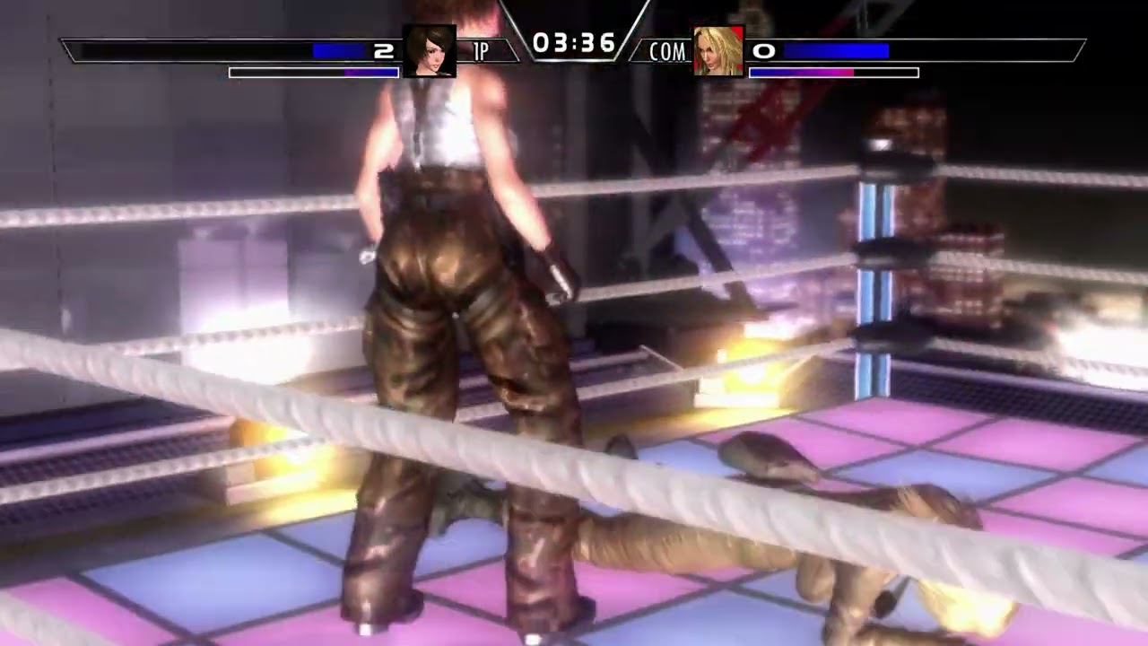 Rumble Roses XX: Reiko Hinomoto vs Dixie Clemets (Metal Gear Solid outfits)