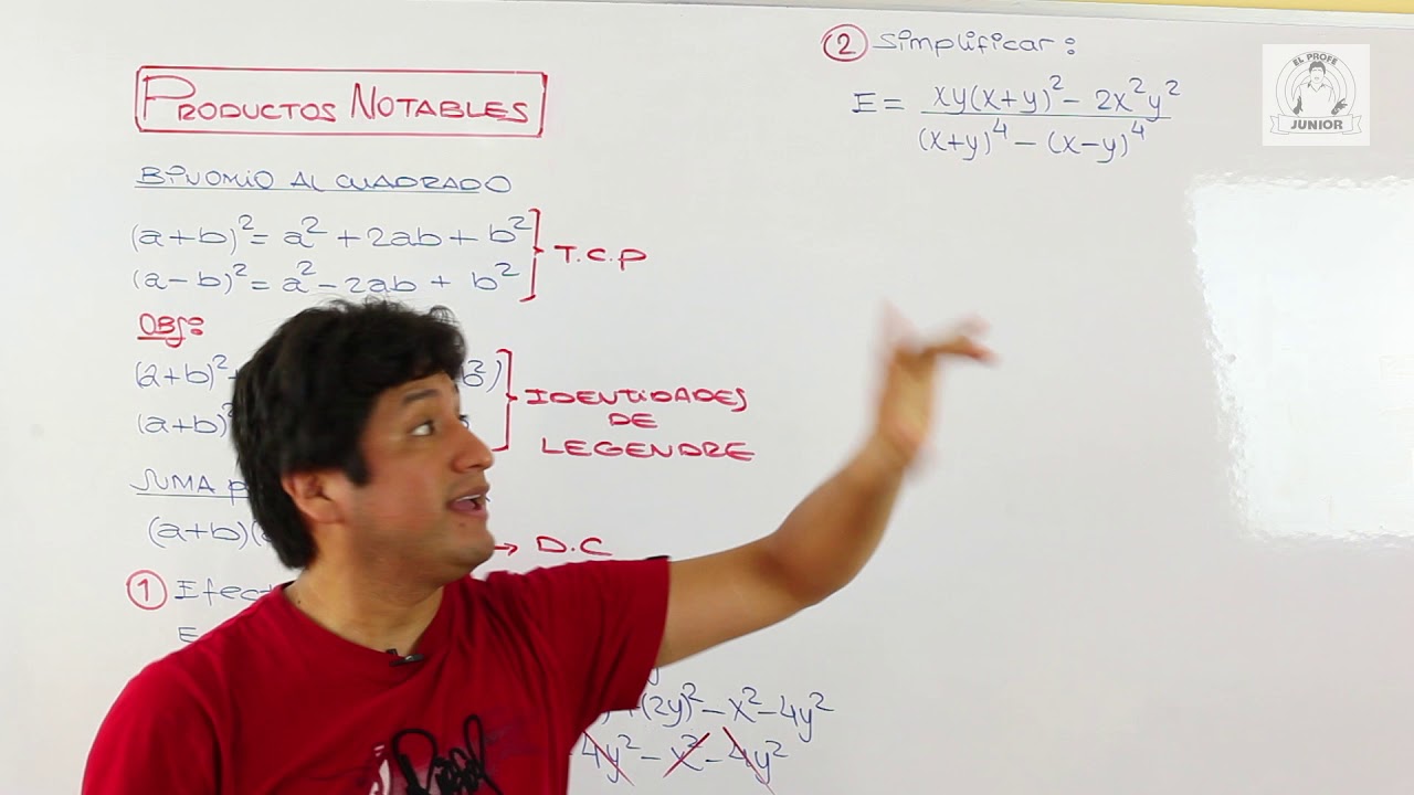 Productos Notables - Identidades de Legendre