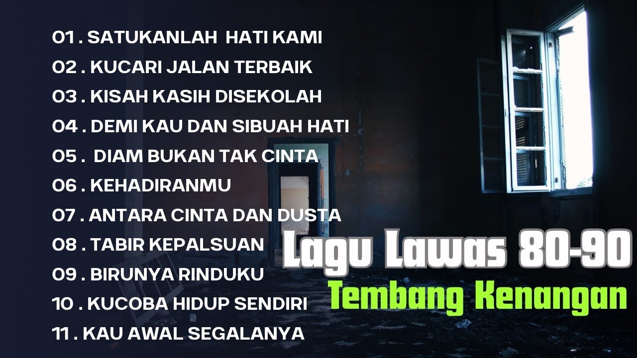 TEMBANG LAWAS NOSTALGIA TAHUN 90 AN ENAK SEKALI DI DENGAR MUSIK KENANGAN
