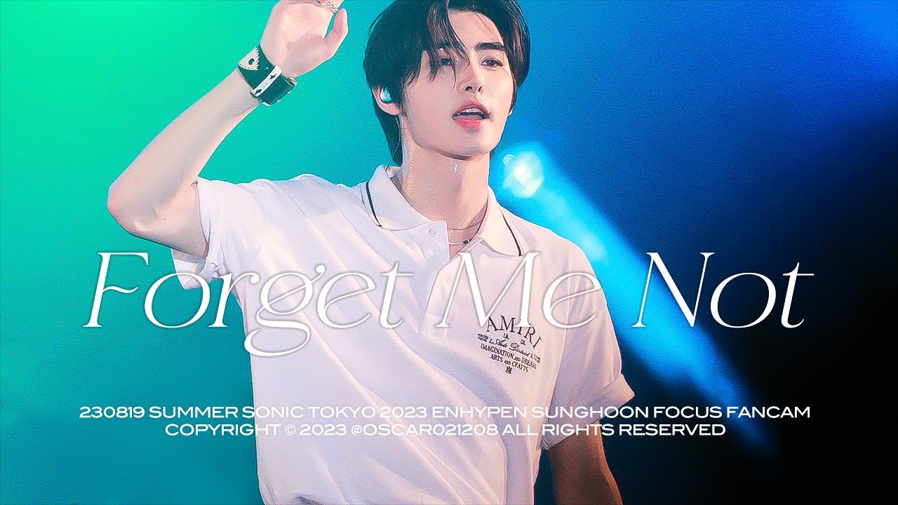 [4K] 230819 썸머소닉 Forget Me Not 엔하이픈 성훈 직캠 @SUMMER SONIC TOKYO ENHYPEN