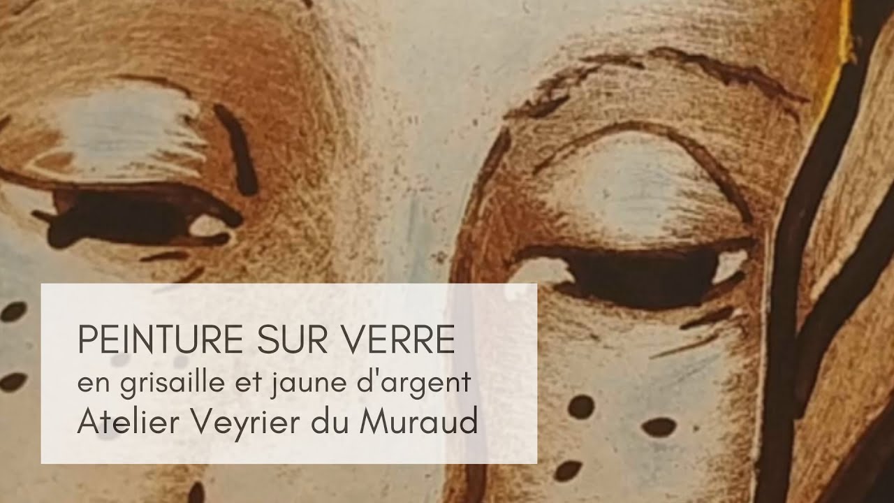 🖌 Vitrail, peinture sur verre à la grisaille et au jaune d'argent par Anne Veyrier du Muraud