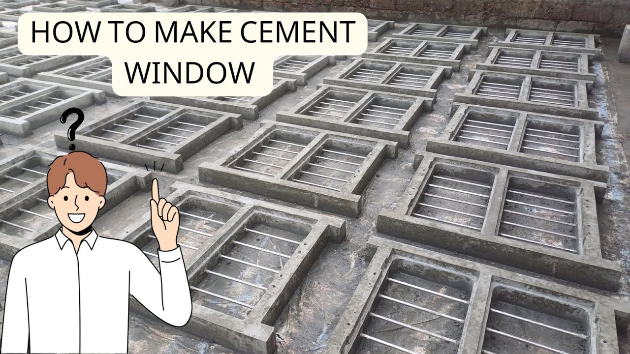 how to make cement window | cement ka window kaise banta hai | #concrete