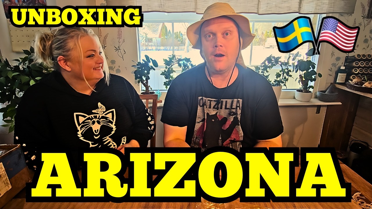 Swedish couple unbox wonderful gifts from Arizona!!