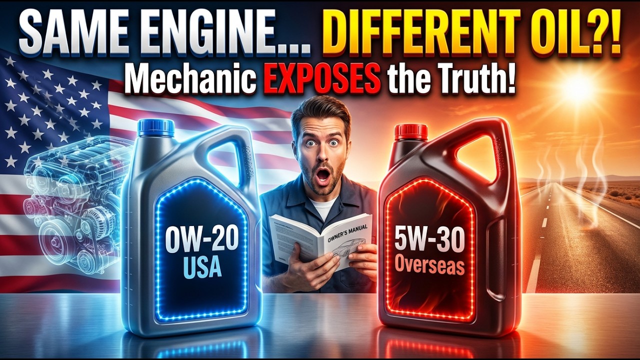 Why U.S. Cars Use 0W-20 But the Same Engines Use 5W-30 Abroad (Mechanic Exposes)