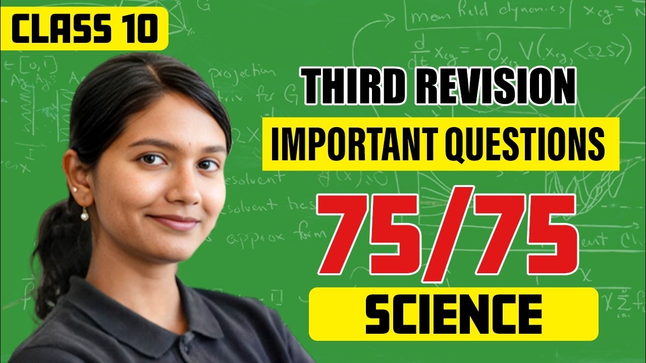 75 Kandippa Score Pannalama? 🚀 Class 10 Science Third Revision Important Questions | Must Watch