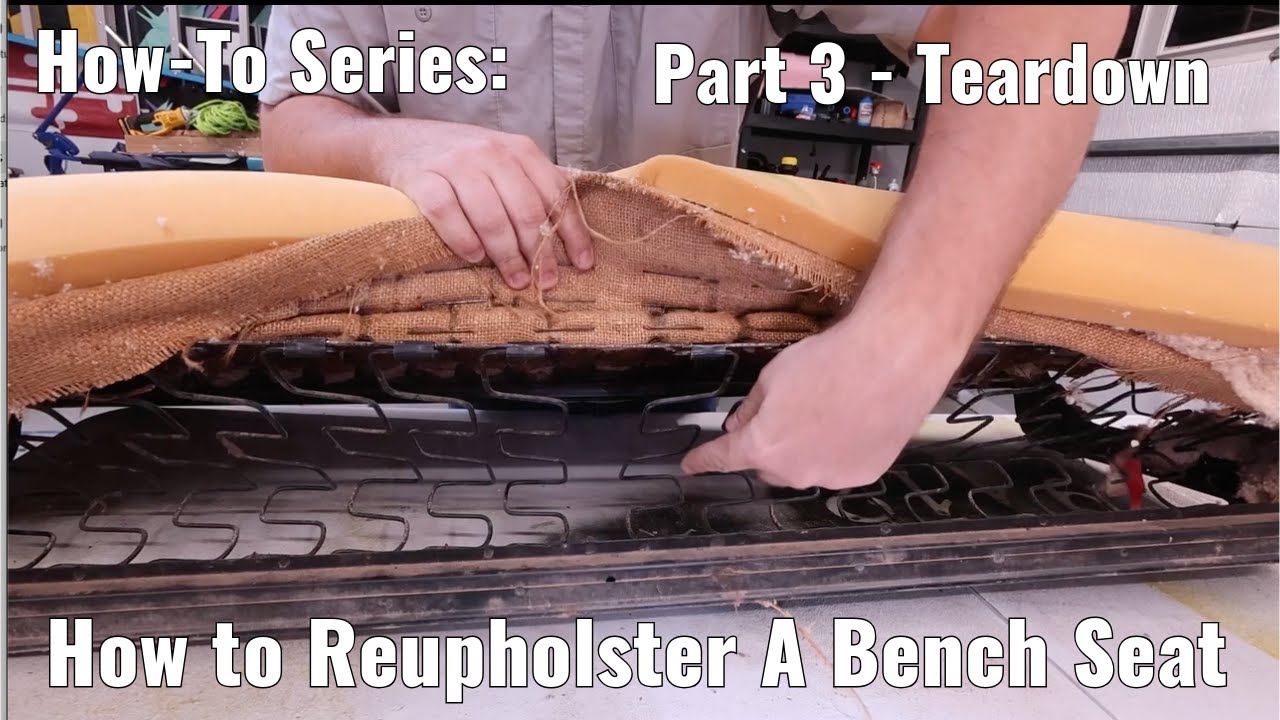 How To Reupholster ANY Bench Seat Car/Truck Part 3