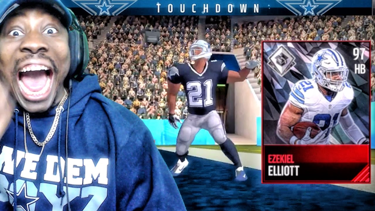 97 OVERALL EZEKIEL ELLIOTT IS EATING! Madden Mobile 17 Gameplay Ep. 21