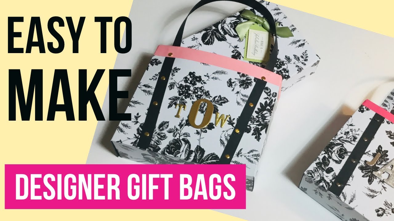 ‼️ANOTHER DOLLAR TREE CRAFT CUTIE‼️ Easy Monogrammed Designer Gift Bag/ DOLLAR TREE CRAFT DIY