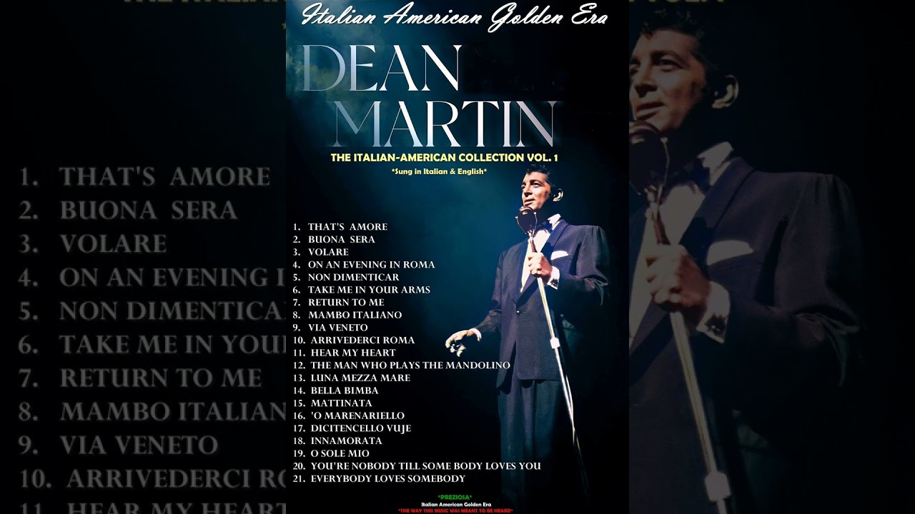 DEAN MARTIN - THE ITALIAN AMERICAN COLLECTION VOL .1 (Belli Canzoni)
