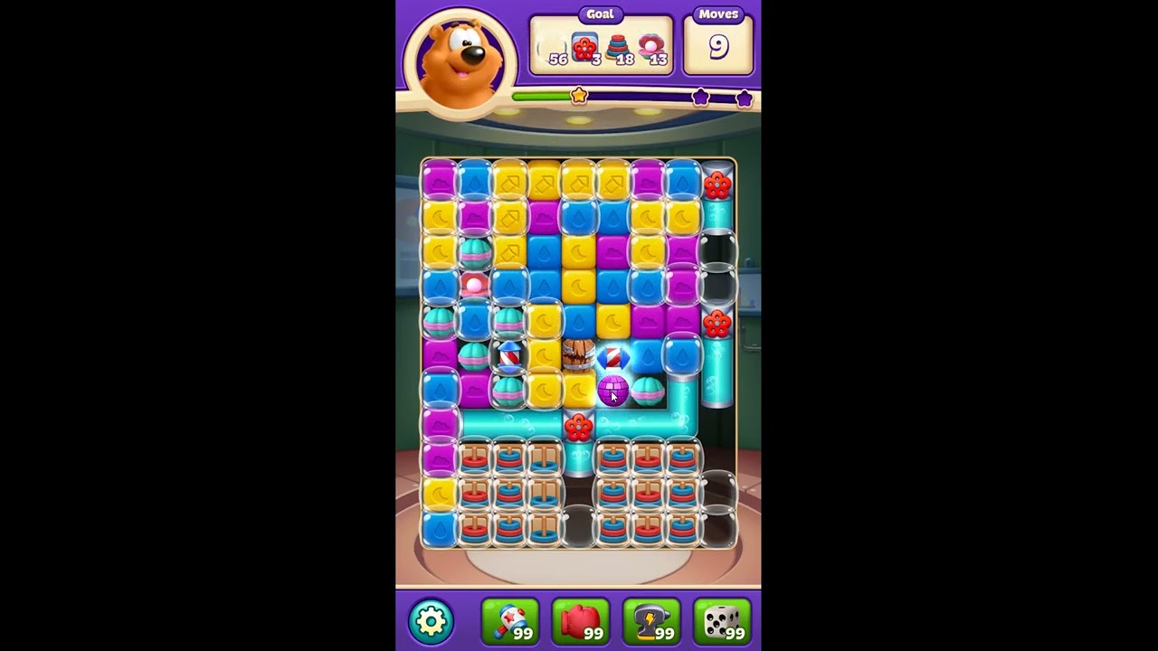 Toon Blast Level 10850 - NO BOOSTERS 🐻🐺🐱 | SKILLGAMING ✅