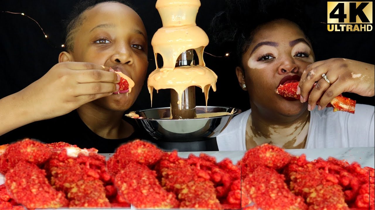 ASMR HOT CHEETO FRIED KING CRAB + CHEESE FOUNTAIN WITH MY SON  MUKBANG (No Talking) Mmm ASMR