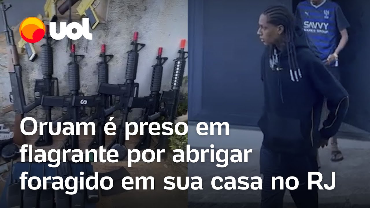 Oruam é preso após polícia encontrar foragido da Justiça na casa do rapper, diz polícia