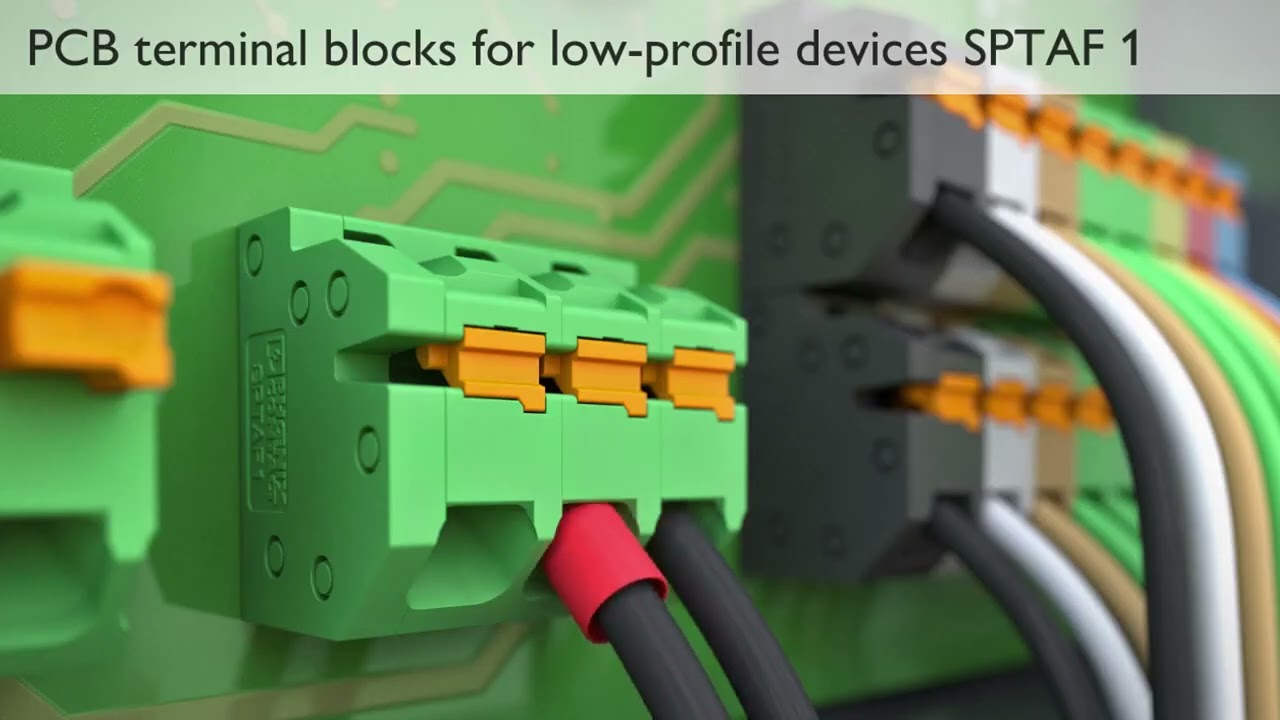 PCB terminal blocks and PCB connectors of the COMBICON series for the ideal device connection