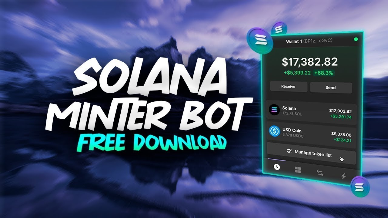 Solana NFT Minter Bot Free Download New Version | 189$ per 1 hour profit | Autofarm Solana Bot