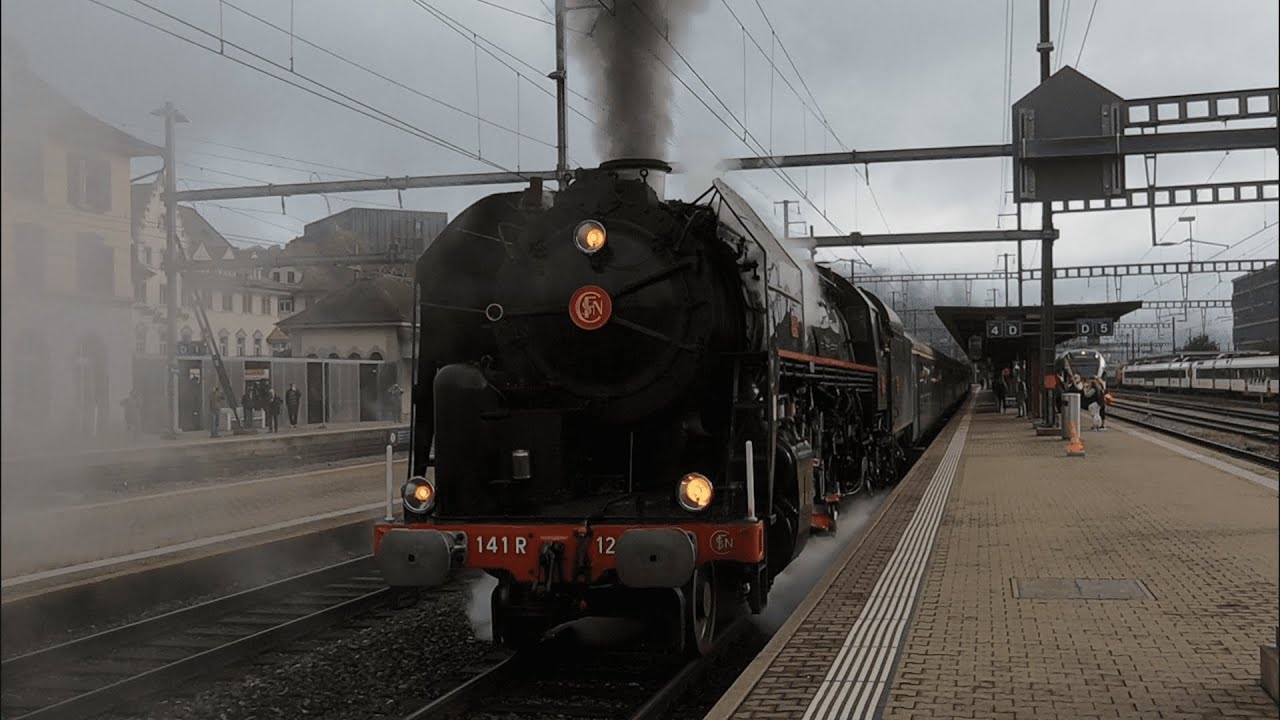 С паровозом 141.R.1244 в паровозном туре Миттельланд-Юра | Steamtrain Switzerland - 09.06.2024