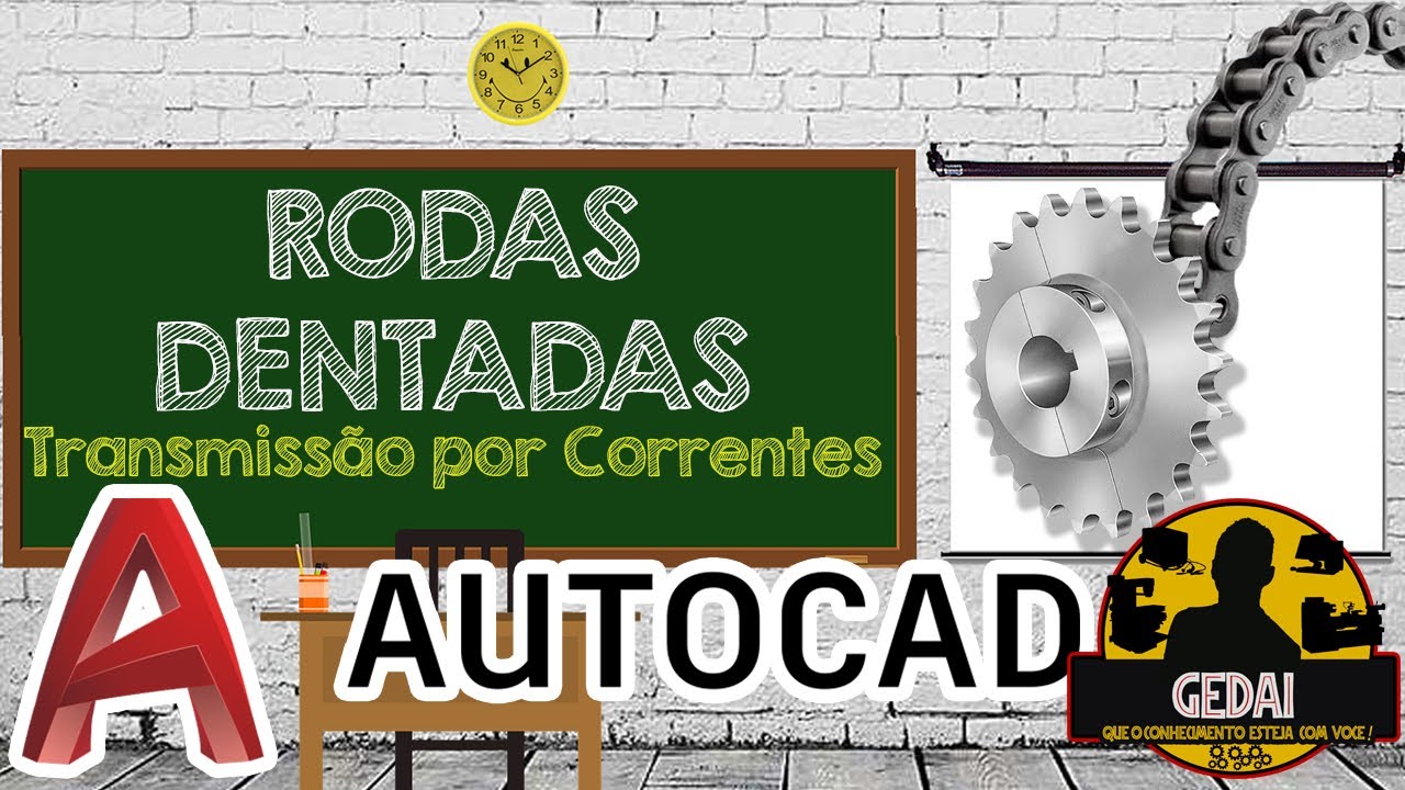 Construindo roda dentada para corrente de transmissão