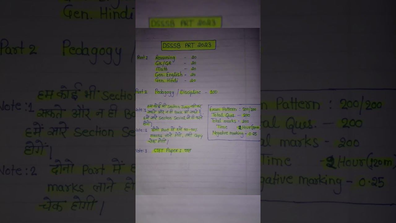 #Dsssb prt syllabus # dsssb prt syllabus full video # 10sec m full review#
