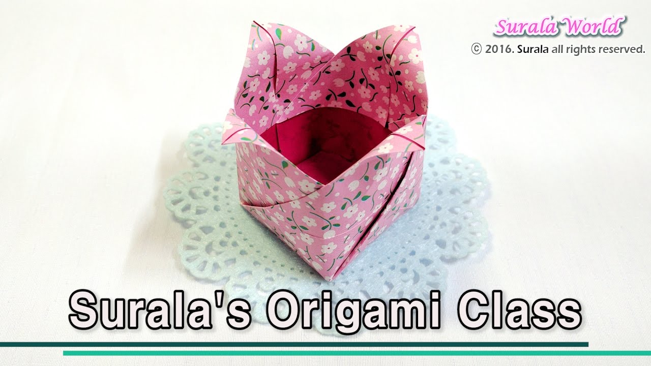 Origami - Tulip Box (Gift box)