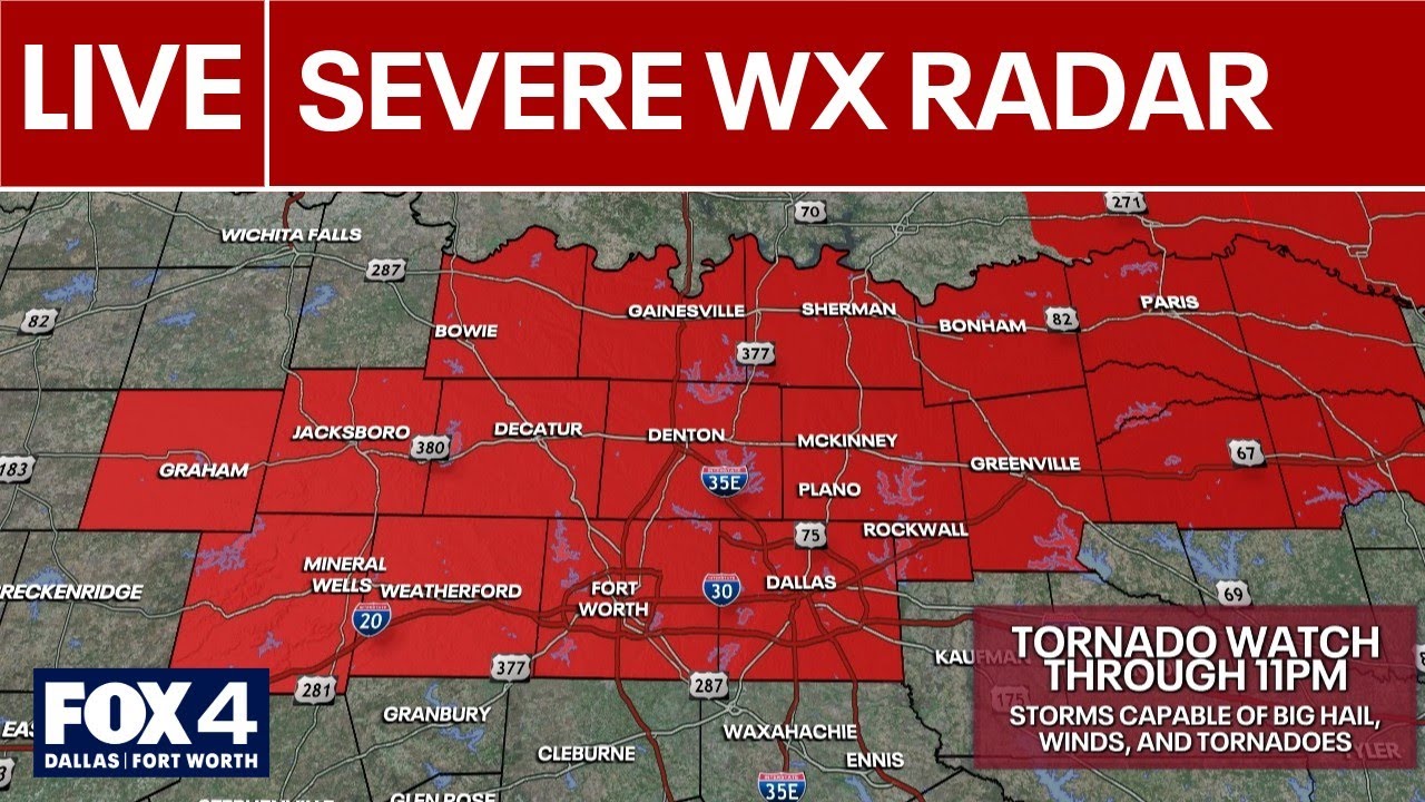 🔴LIVE: Severe weather radar for North Texas