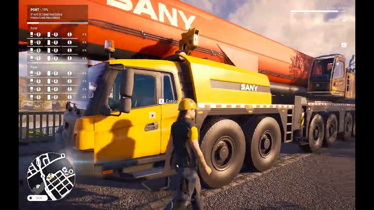 Construction Simulator chantier pont préparation partie 1