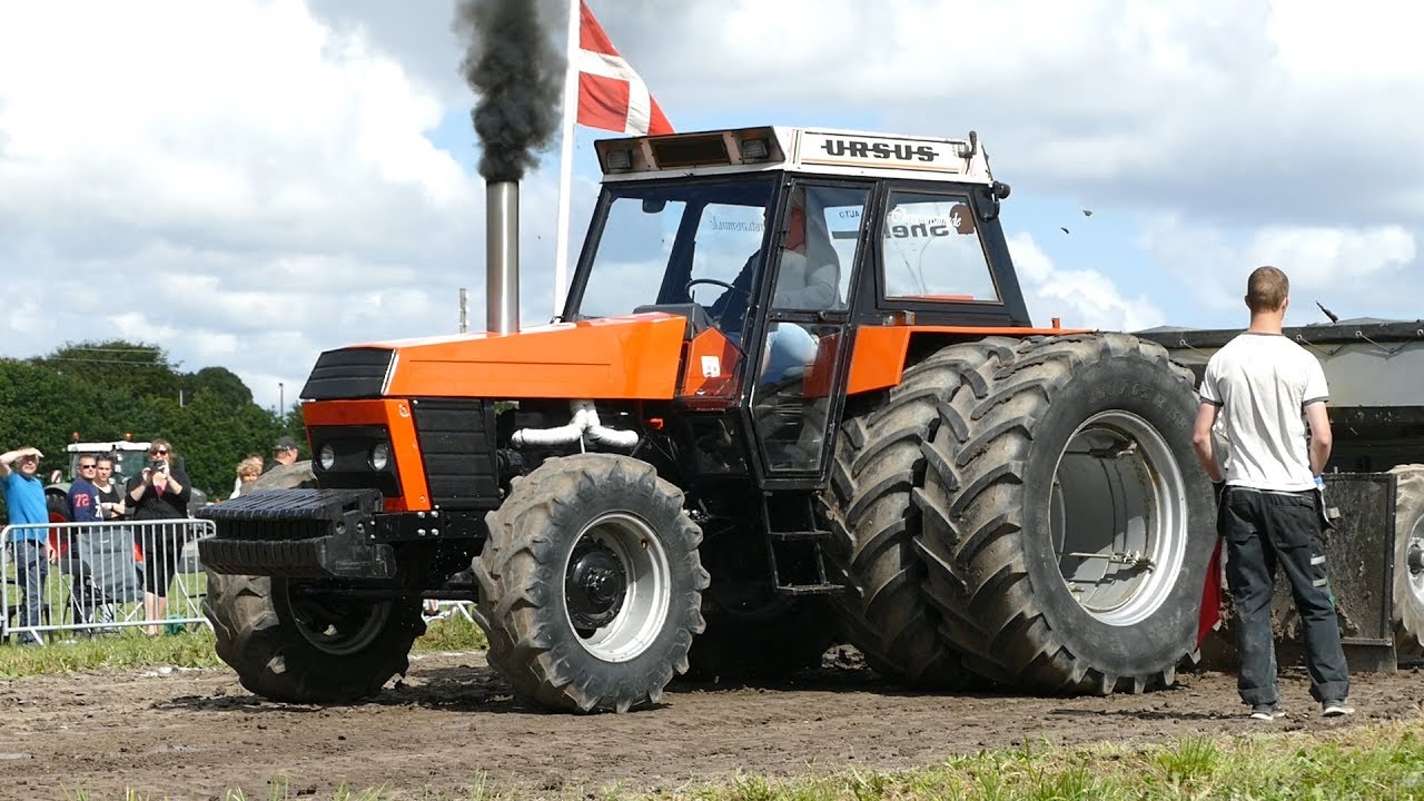 Ursus C-1201, 1222, 1501 & Zetor 8011 Pulling The Heavy Sledge | Tractor Pulling Denmark