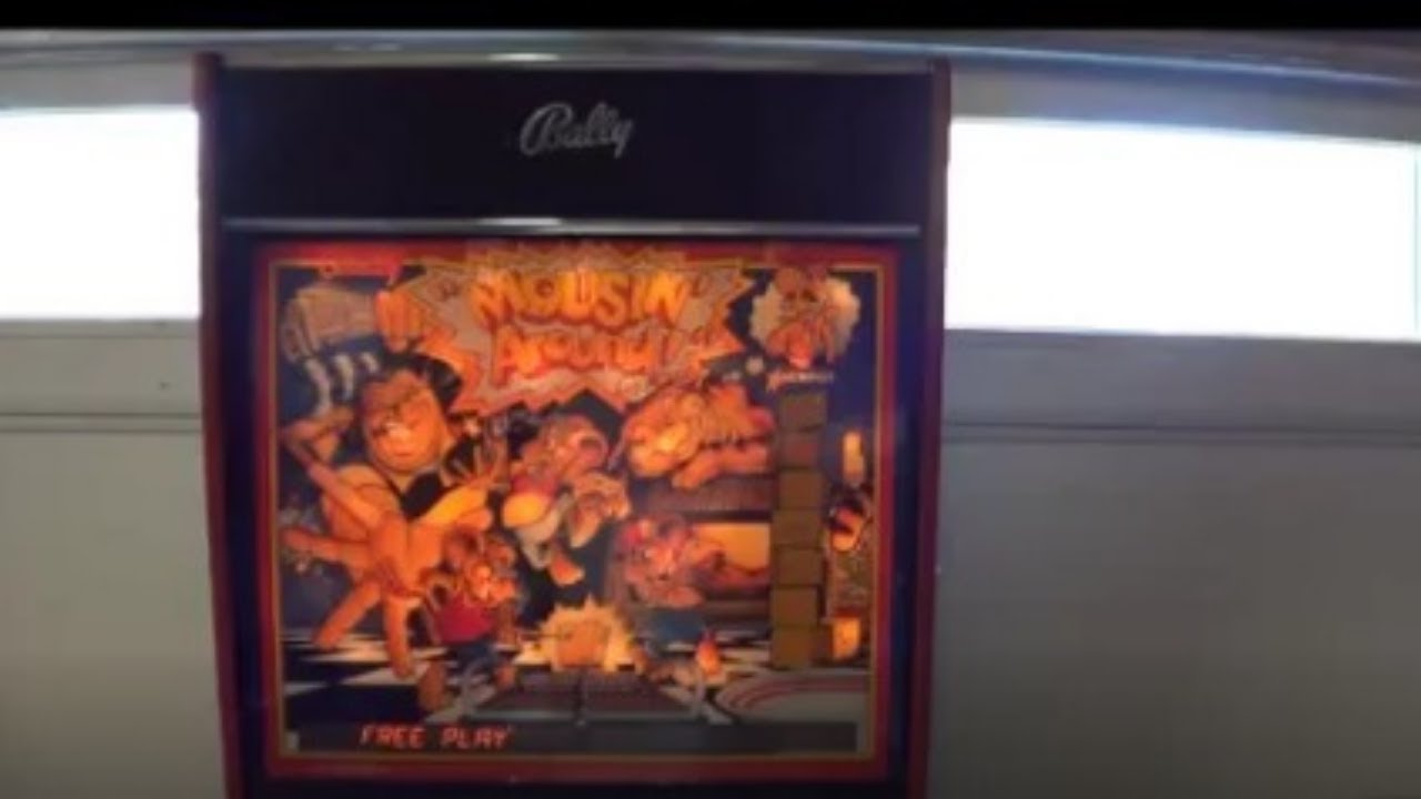 MOUSIN AROUND PINBALL MACHINE - BY BALLY 1989