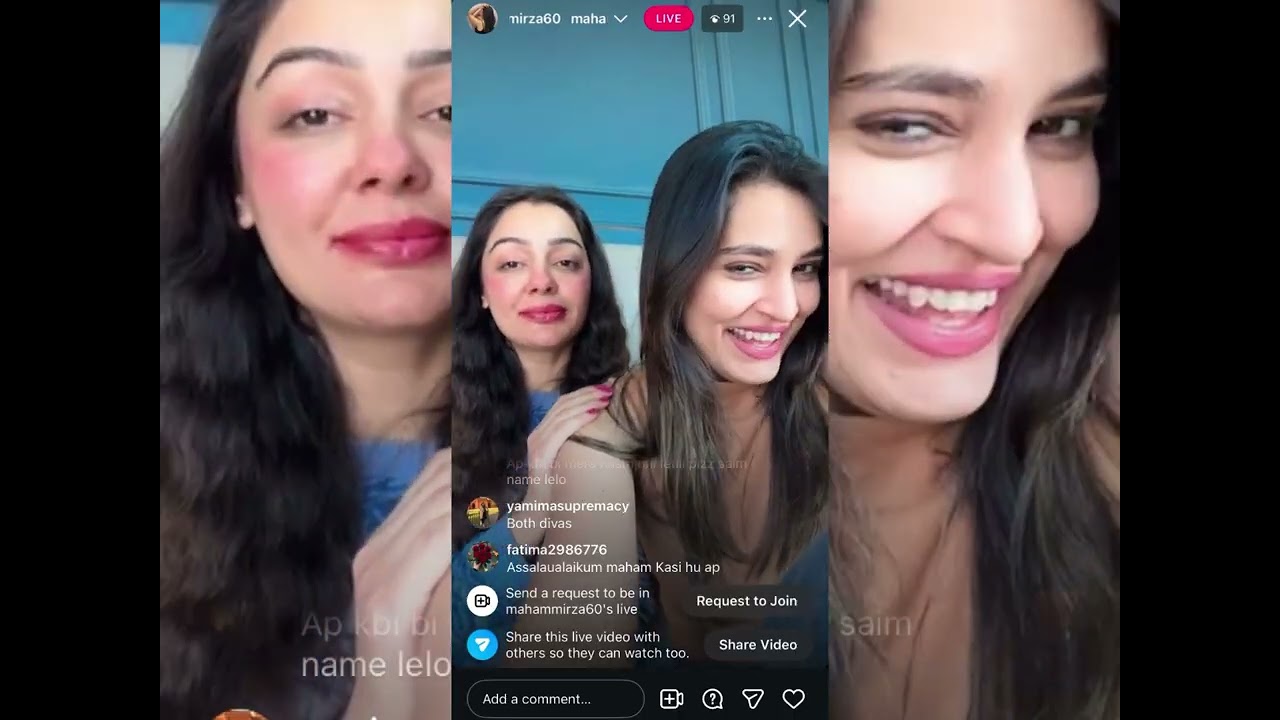 Saima Baloch And Maham Mirza Live 