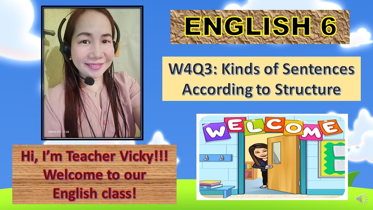 ENGLISH GRADE 6 WEEK 4 (QUARTER 3): KINDS OF SENTENCES ACCORDING TO STRUCTURE