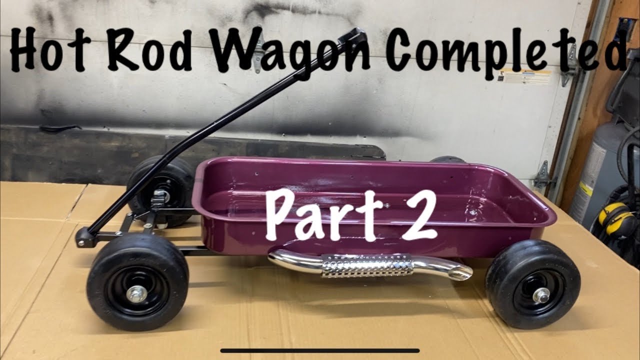 Finishing up the hot rod radio flyer wagon.