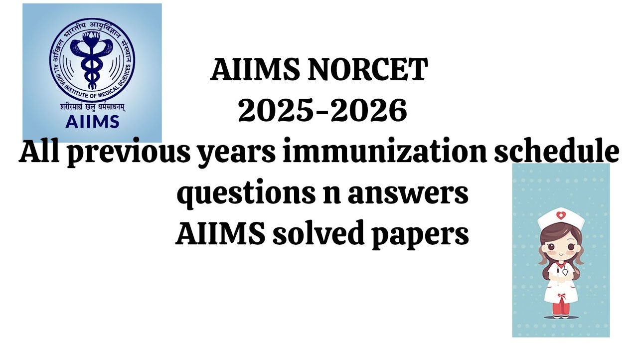 AIIMS (NORCET)-nursing officer previous year solved question papers 