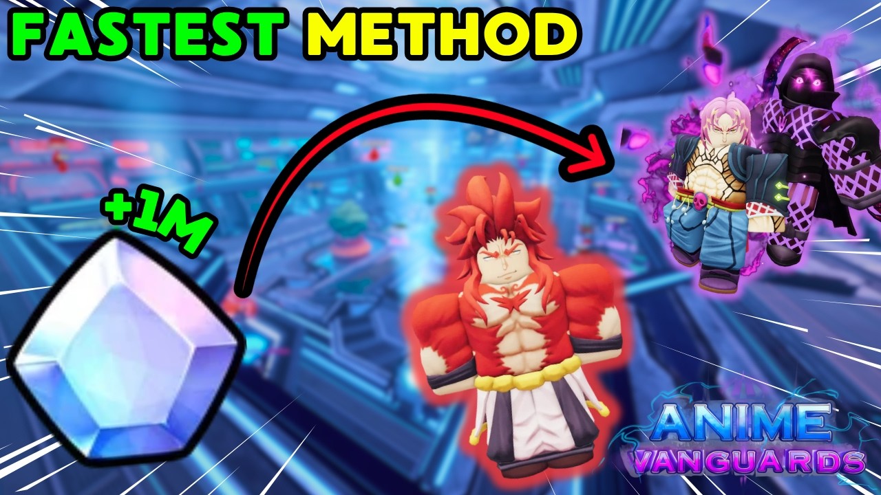НОВЫЙ САМЫЙ БЫСТРЫЙ способ получения гемов в Anime Vanguards!👀🤯 (1М-2М+ гемов) #roblox #animevang...