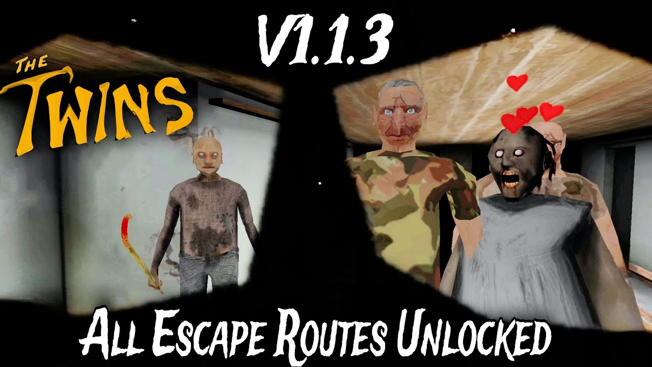 The Twins V1.1.3 All Escape Routes Unlocked By Using Slendrina Mask