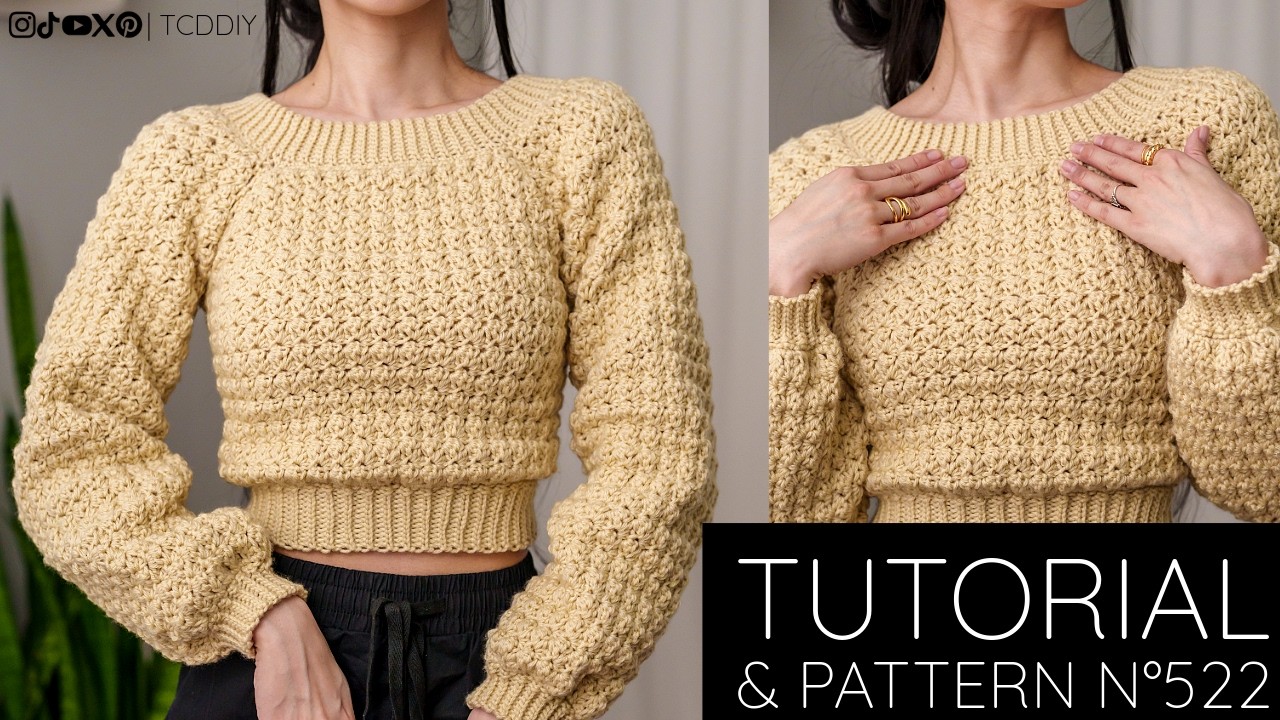 How to Crochet a Comfy Sweater | Pattern & Tutorial DIY